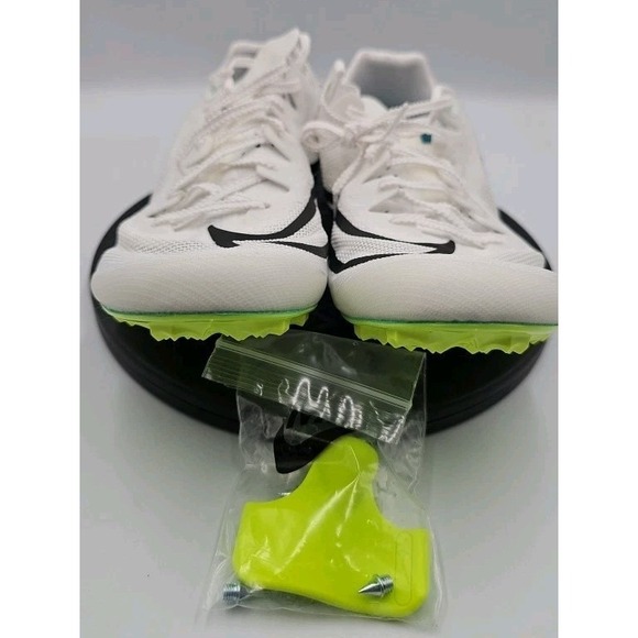 Nike Other - Nike Zoom Ja Fly 4 White Bright Spruce Track Spikes M Size 10.5 DR2741-102 NEW